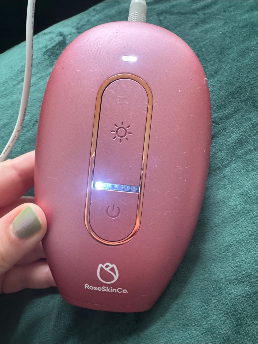 RoseSkinCo Pink Lumi 1
Permanent Hair Removal Device